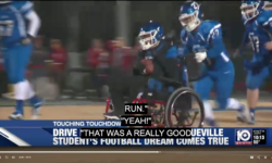 Teen with Cerebral Palsy Scores Touchdown