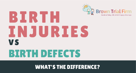 Birth injuries vs birth defects