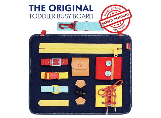 Toddler Busy Board – Montessori Sensory Board for Toddlers